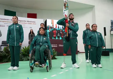 Abanderan a la delegación mexicana que competirá en JPJ de Chile Abanderan a la delegación mexicana que competirá en JPJ de Chile