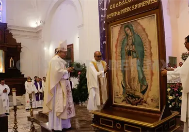 Comienza peregrinación de la tilma de la Virgen