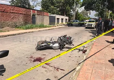Encontronazo de motos salda con dos malheridos Encontronazo de motos salda con dos malheridos