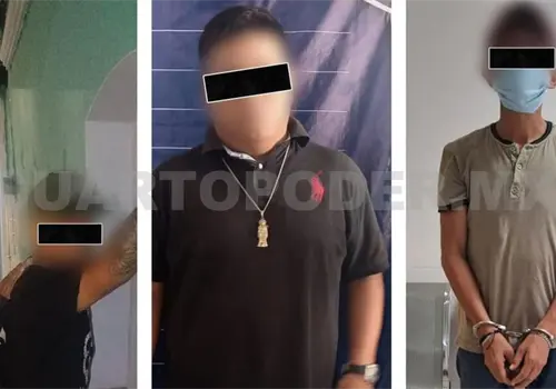 Detienen a presuntos asaltantes de tiendas Detienen a presuntos asaltantes de tiendas