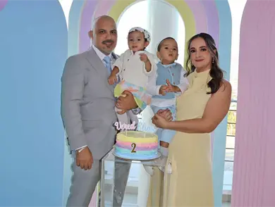 Bautizo y cumpleaños de Vered y Elías