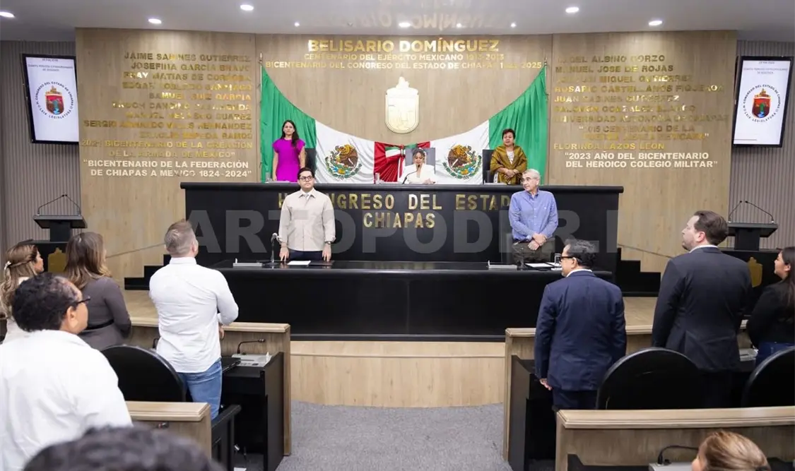 El Congreso de Chiapas, se convierte en uno de los primeros en aprobar la reducción de la jornada laboral. CP