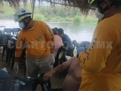 Lo rescatan de morir ahogado en el río El Vado Lo rescatan de morir ahogado en el río El Vado