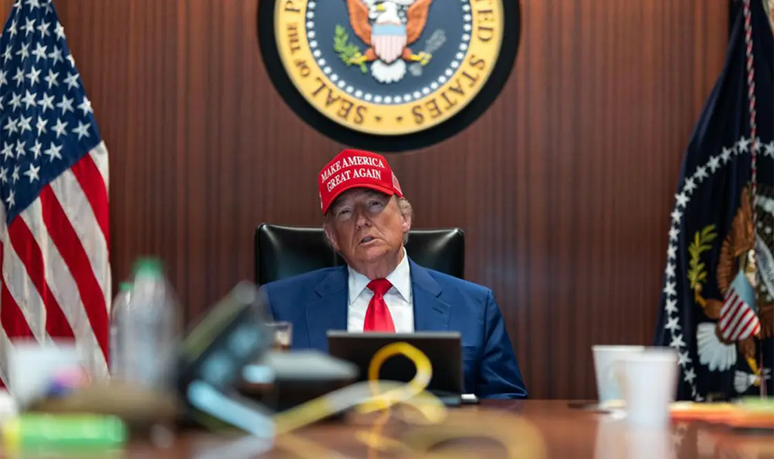 Donald Trump aseguró que continuará por un tiempo los ataques, sin precisar el plazo que pueda durar. Cortesía