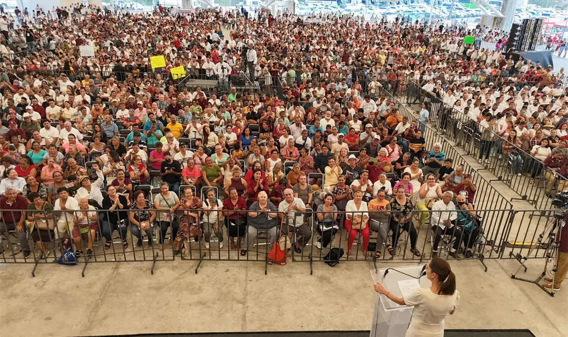 Sheinbaum resaltó que la Pensión Mujeres Bienestar es un acto de justicia para las mujeres mexicanas. Cortesía
