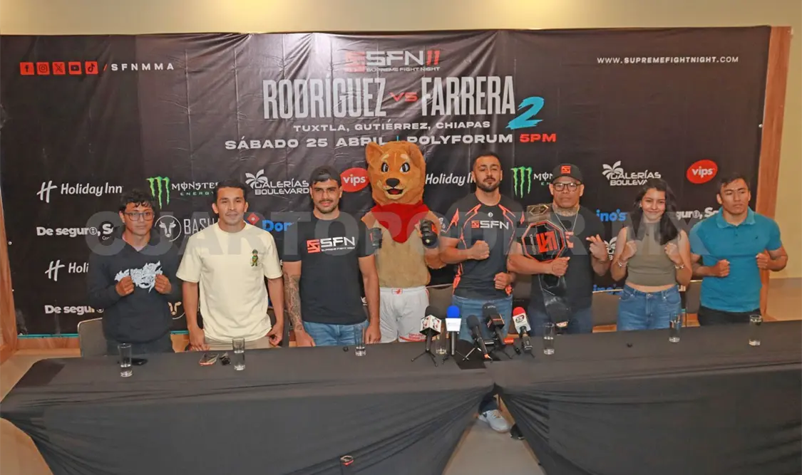 En el Centro de Convenciones se presentó la función SFN 11 Rodríguez vs Farrera 2. Samuel Meneses/CP