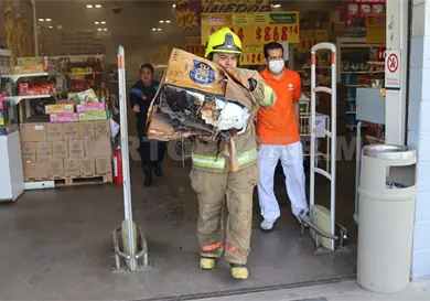 Conato de incendio causa movilización Conato de incendio causa movilización