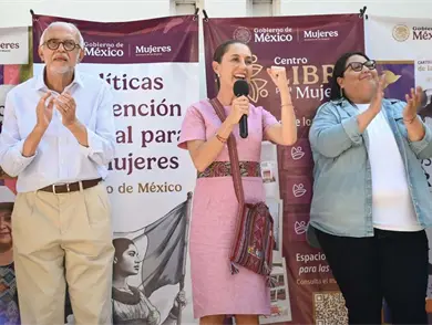 Aquí gobiernan el pueblo y tambiénlas mujeres: Sheinbaum