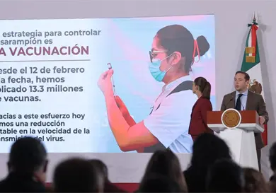Aplican 13 millones de vacunas contra sarampión Aplican 13 millones de vacunas contra sarampión