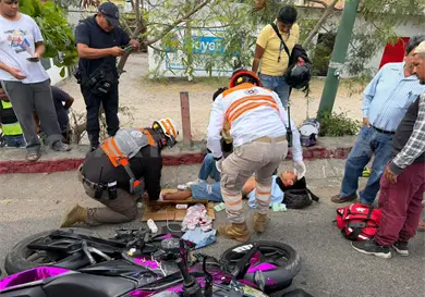 Lo atropellan en calzada y termina fracturado Lo atropellan en calzada y termina fracturado