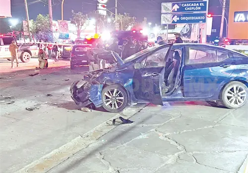 Carambola en libramiento salda con cuatro lesionados