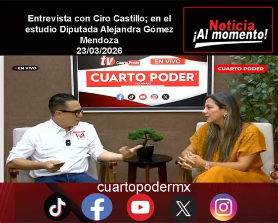 Entrevista con Ciro Castillo; en el estudio Diputada Alejandra Gómez Mendoza