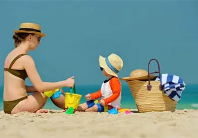 Cuándo llevar al bebé a la playa