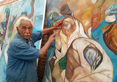 Muere el muralista Melchor Peredo