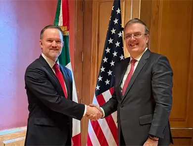 Inician Ebrard y Greer segunda ronda de negociaciones