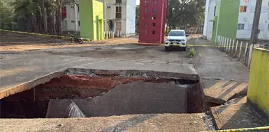 Colapsa puente en el  municipio de Huehuetán