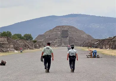Nuevo dispositivo de seguridad en Teotihuacán