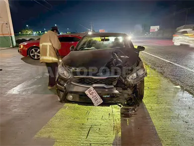 Piloto aviador atropella a motorista y lo lesiona