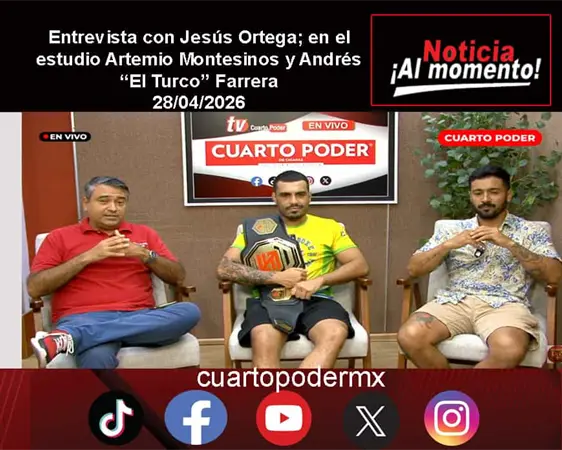 Entrevista con Jesús Ortega; en el estudio Artemio Montesinos y Andrés “El Turco” Farrera