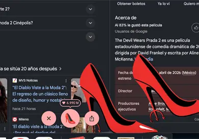 El diablo viste a la moda llega a Google