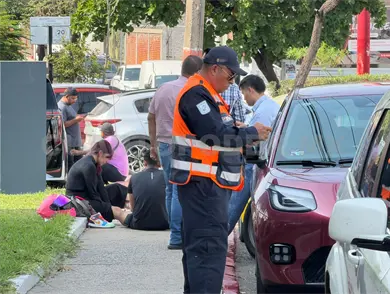 Se impacta por alcance en crucero de bulevar La Salle