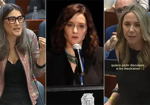 Legisladoras se lanzan contra Ayuso tras su visita a México