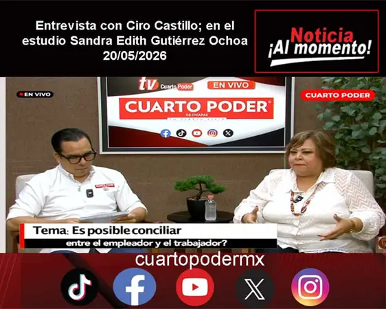 Entrevista con Ciro Castillo; en el estudio Sandra Edith Gutiérrez Ochoa