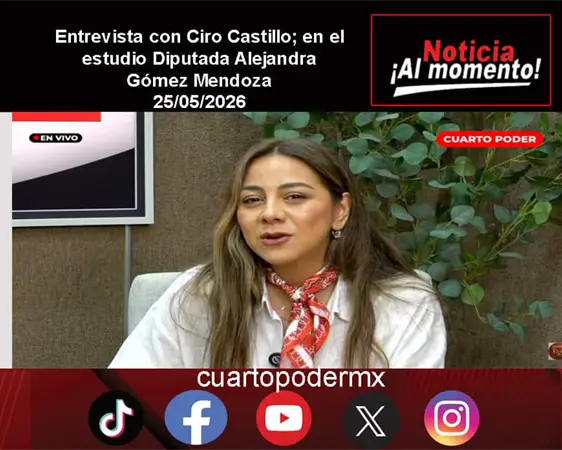 Entrevista con Ciro Castillo; en el estudio Diputada Alejandra Gómez Mendoza