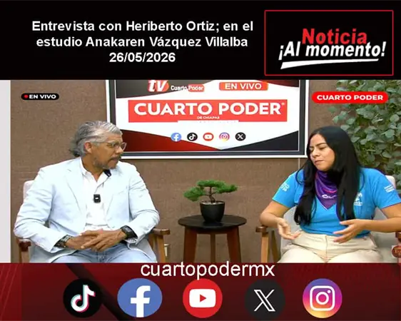 Entrevista con Heriberto Ortiz; en el estudio Anakaren Vázquez Villalba
