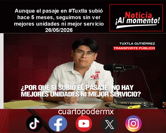 Aunque el pasaje en #Tuxtla subió hace 5 meses, seguimos sin ver mejores unidades ni mejor servicio