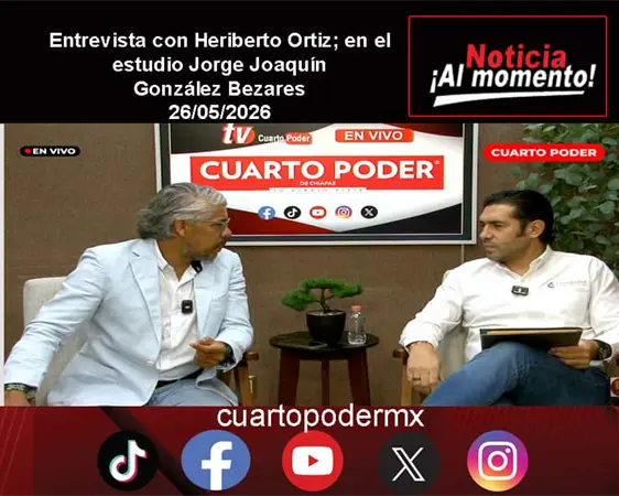Entrevista con Heriberto Ortiz; en el estudio Jorge Joaquín González Bezares