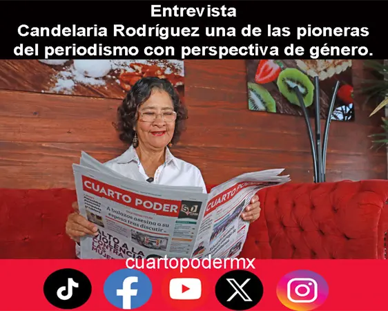 Candelaria Rodríguez una de las pioneras del periodismo con perspectiva de género.