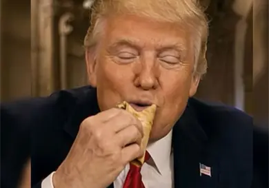 Donald Trump se vuelve viral con un video de IA taqueando