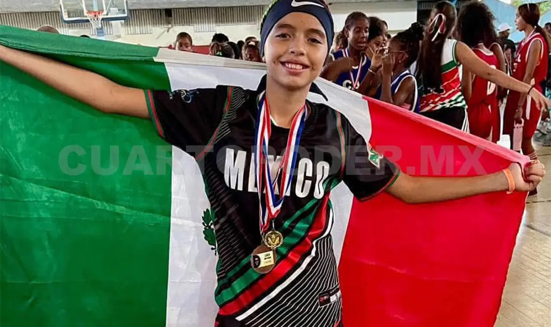 La basquetbolista chiapaneca Hanna Detzany Cerecedo Rojas fue convocada por la preselección nacional mexicana U-15 femenil. Cortesía
