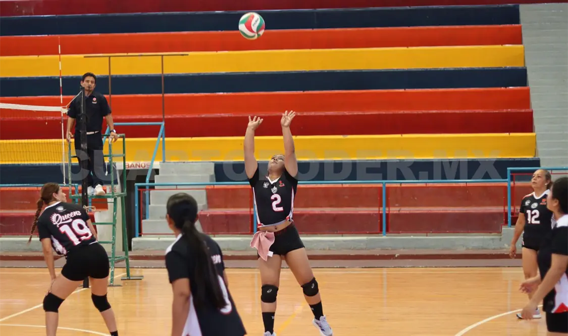 ADN Voley mostró un juego sólido y ordenado para quedarse con la victoria en dos sets dentro de la actividad de la Liga OMA. Samuel Meneses/CP