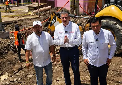 Supervisan obra pluvial en su fase final