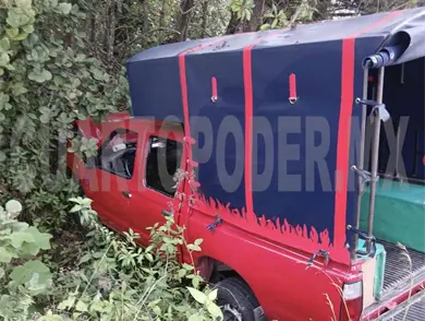 Se accidenta un transporte ejidal