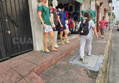 Pasión futbolera, un respiro para los comerciantes