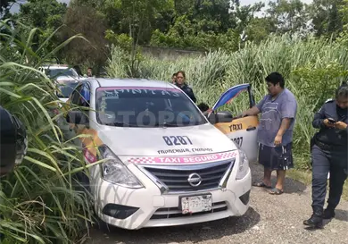 Golpean a taxista en violento asalto