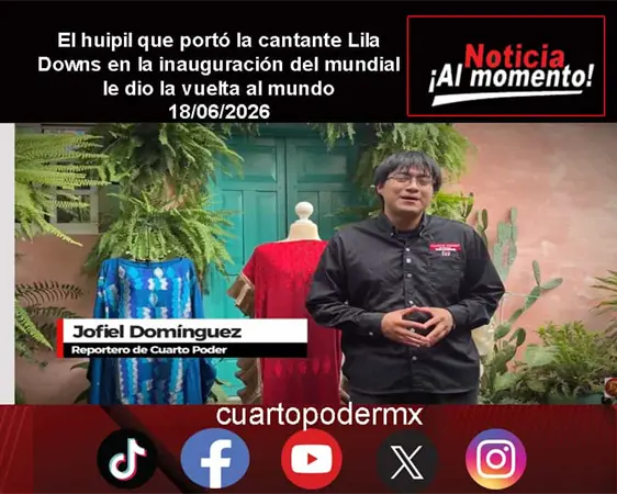 El huipil que portó la cantante Lila Downs en la inauguración del mundial le dio la vuelta al mundo