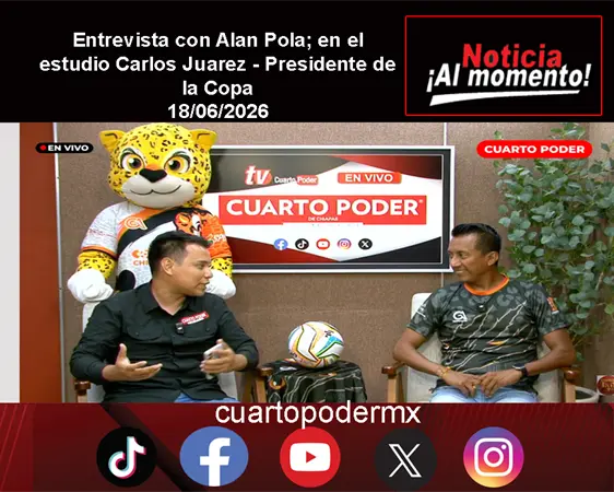 Entrevista con Alan Pola; en el estudio Carlos Juarez - Presidente de la Copa