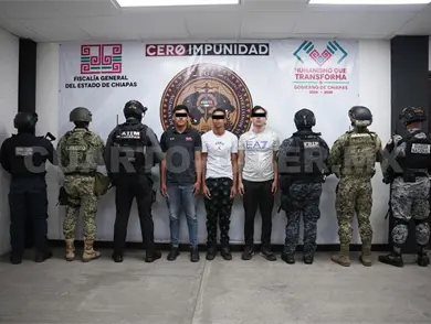 Desmantelan banda dedicada a extorsión “gota a gota” en Tuxtla