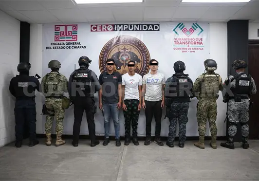 Desmantelan banda dedicada a extorsión “gota a gota” en Tuxtla