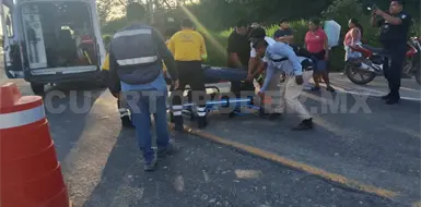 Arrollan a motorista y fallece en hospital