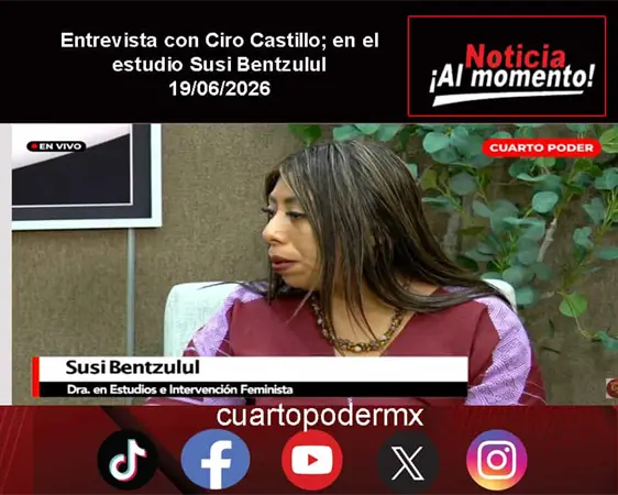 Entrevista con Ciro Castillo; en el estudio Susi Bentzulul