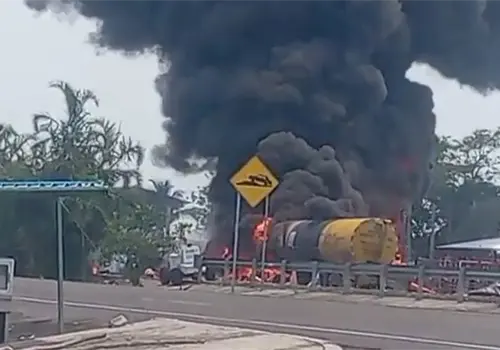 Se registra explosión en caseta de La Venta