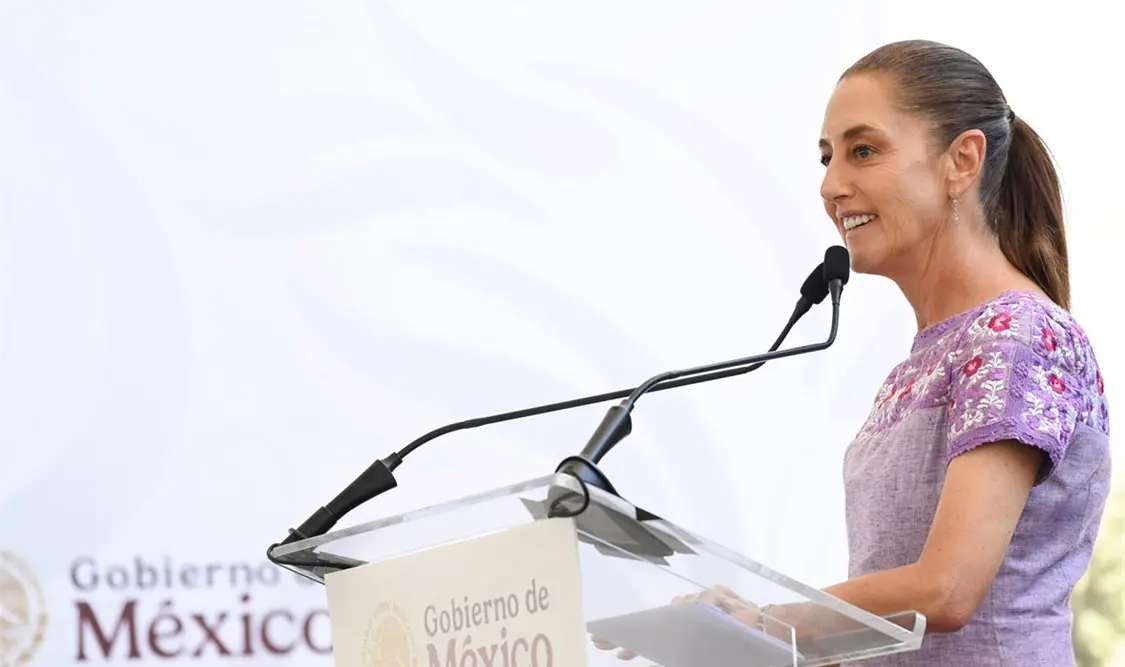 La presidenta Claudia Sheinbaum inauguró el CBTIS 290 en Tijuana. Cortesía