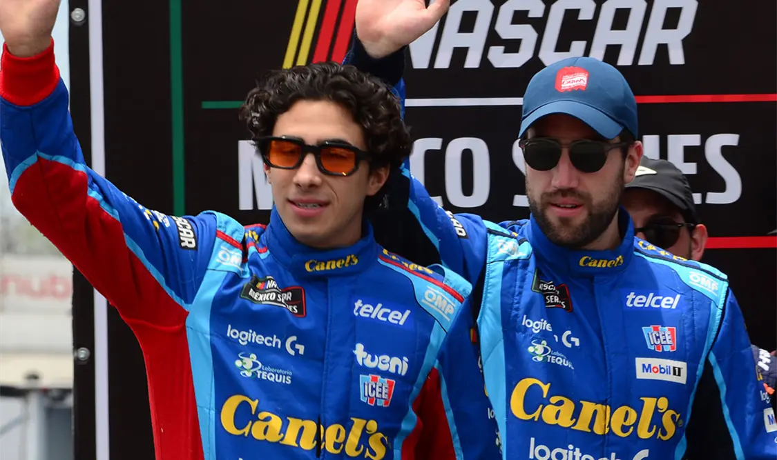 Rubén García Jr. llegará a Querétaro como líder general de Nascar México 2026, con 215 puntos tras cinco fechas. Cortesía