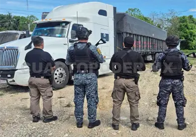 Aseguran 43 toneladas de fertilizante en carretera Aseguran 43 toneladas de fertilizante en carretera