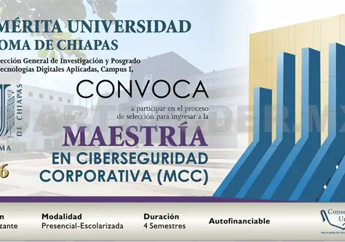 Cerrará la convocatoria de  Maestría en Ciberseguridad